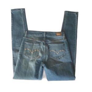 Levis Jeans Jegging Slim Skinny Stretch Blue Mid Rise Womens W27 L30 11997 EEUC